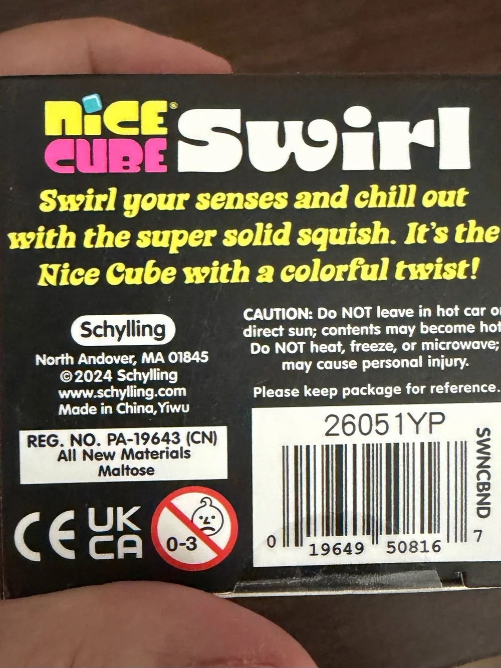 NeeDoh Nice Cube Swirl Green Kids Squishy Toy